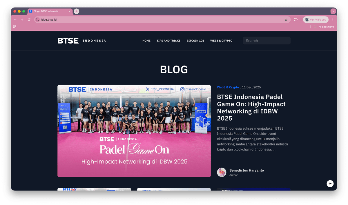 BTSE Cryptocurrency Exchange